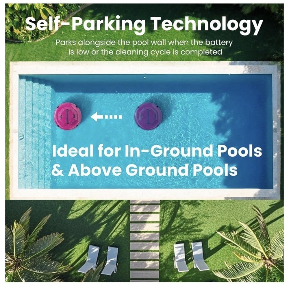 Cordless Robotic Pool Cleaner - Picture 8 of 10